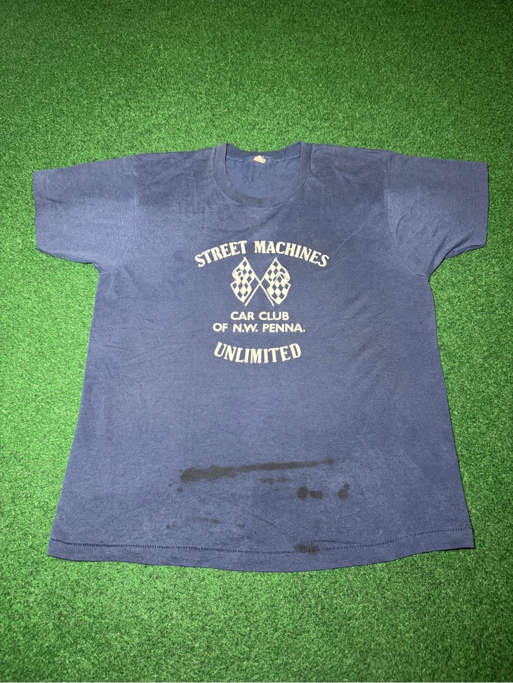 Street Machines Vintage Car Club T Shirt 80s M/L Hot Rod Muscle Car Show 20x27
